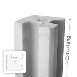 POTEAU BETON COIN AVEC FENTE 4CM L=200CM