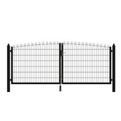 PORTAIL DOUBLE DECOFOR 3720X1086CM RAL9005 NOIR