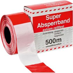 BANDE DE SIGNALISATION ROUGE/BL.500M