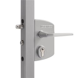 SERRURE EN APPLIQUE PROFIL CARRÉ ALUMINIUM