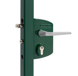 SERRURE EN APPLIQUE PROFIL CARRÉ 60-80MM RAL6005