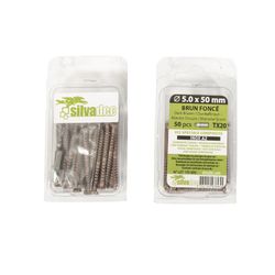 VIS INOX POUR COMPOSITE BRUN FONCEE (50PCS)