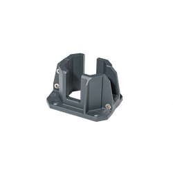 PLATINE CLAUSTRA SABLEE 107X83 POTEAU ANTHRACITE