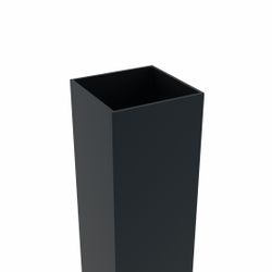 POTEAU CARRE SANS INSERT 60X60X2MM H=3.20M RAL7016