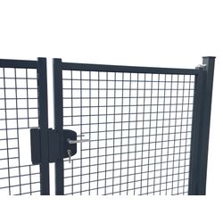 PORTE DE JARDIN DOUBLE DS 240X150CM RAL7016
