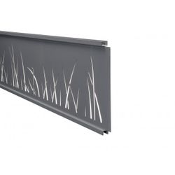 DECOR VEGETAL 300X1783MM ALU ANTHRACITE SABLE