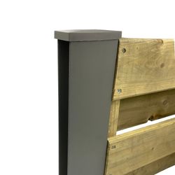 H-FENCEPOST Ø42MM L=2350MM RAL7039STR GRIS CLAIR