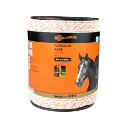 CORDON ELECTRIFIE TURBOLINE Ø6MM L=500M BLANC