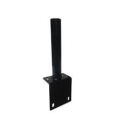 VOETPLAAT VOOR KEERWAND Ø60MM RAL9005 ZWART