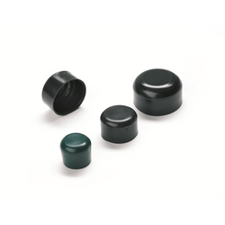 DOP RONDE PAAL Ø90MM RAL9005 ZWART