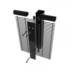 SECURIFOR PAAL 80X60MM L=2.60M RAL9005 ZWART
