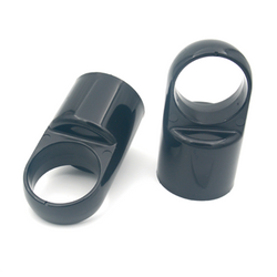 KOPSTUK Ø48X42MM NYLON RAL9005 ZWART