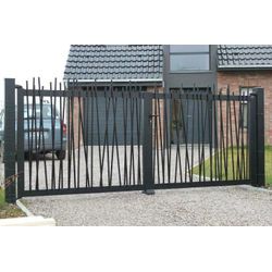 CREAZEN DUBBELE POORT 4000X1195MM RAL7016