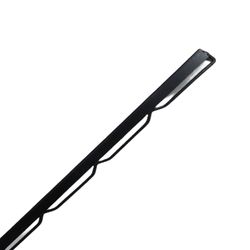 DRAADAANSLUITPROFIEL L=200CM ZWART