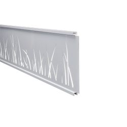 PLANTENDECOR 300X1783MM ALU GEBORSTELD LICHTGRIJS