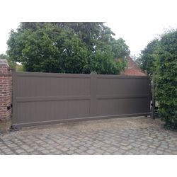 NICE SCHUIFPOORT OP RAIL 400X250CM